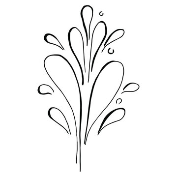 recommend clip art: doodle water burst splash illustration hand drawing style vector