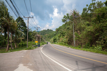 Highway road in countryside of Thailand