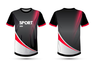 Uniform template, Sports shirt mockup with brand logo. Vector Illustration