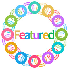 Featured Colorful Rings Circular Background 