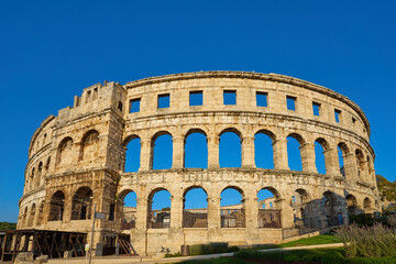 Fototapeta premium The Pula Arena - Roman amphitheatre in Croatioa