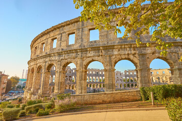 Fototapeta premium The Pula Arena - Roman amphitheatre in Croatioa