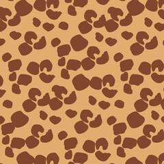Seamless pattern dalmatian or leopard fur animal print.Animal skin template.