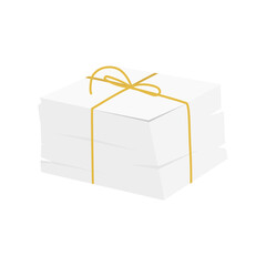 A bunch of fresh paper or newspapers