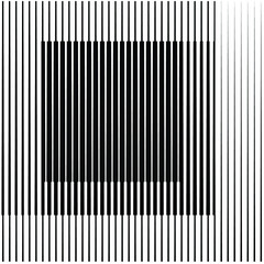 Art composition with lines .Modern art design .Black color stripes .Transition speed lines .Bauhaus style .Geometric shape. Wall art .