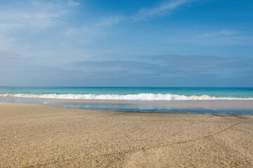 beach in the morning