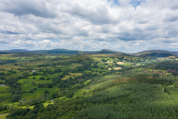 Brecon Beacons from drone