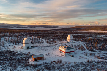 Sayan Solar Observatory on the border of Russia and Mongolia