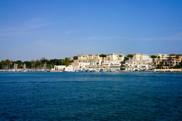 Fototapeta na wymiar Brindisi, Apulia, italy: the harbor