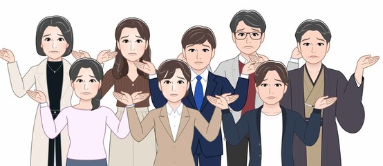Obraz premium 色々な日本人