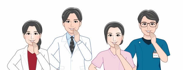 4人の医療関係者