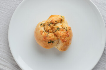 Homemade pastry - buns with parsley
