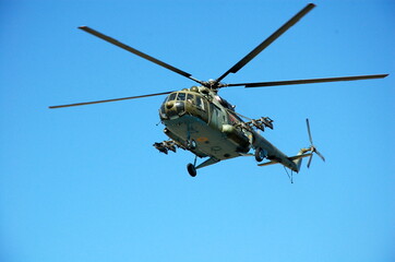 helicopter in flight