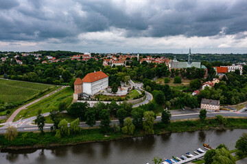 Panorama of the old town, Sandomierz, Poland