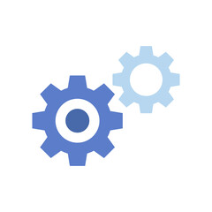 Gears vector icon symbol design