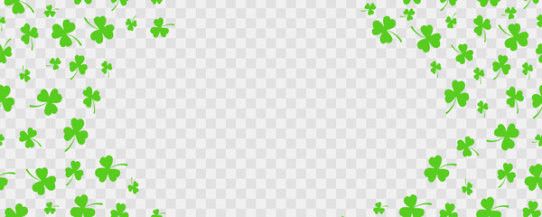 St.Patrick 's Day. Seamless background. Clover leaves. Vector illustration