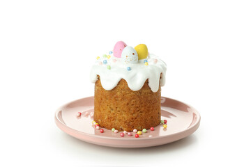 Food for Easter isolated on white background