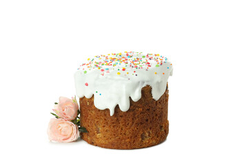 Food for Easter isolated on white background