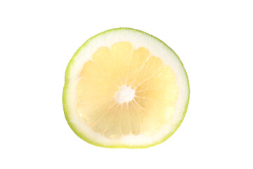 Half of lime isolated on white background