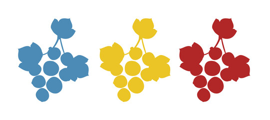 Naklejka na ściany i meble berries icon on a white background, vector illustration