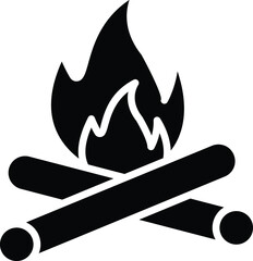 Bonfire Vector Icon Design Illustration