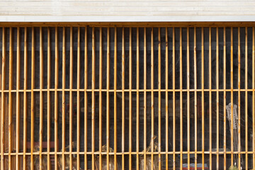 Beautifully constructed wooden partitions