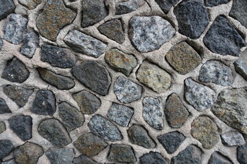 Backdrop - wall with dark gray gravel pebble dash