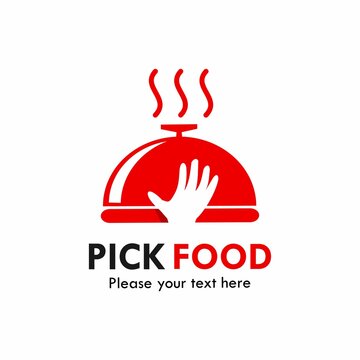 Fick food logo template illustration