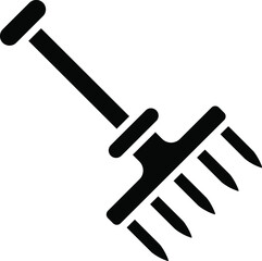 Rake Vector Icon Design Illustration
