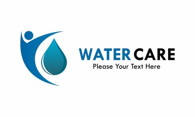 Water care logo template illustration