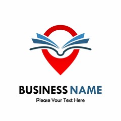 Book with point logo template illustration