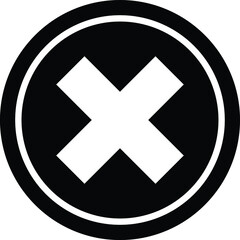 Obraz premium Close Vector Icon Design Illustration