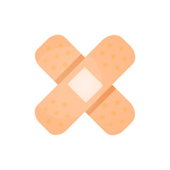 Wound patch icon on a white background, vector illustration