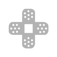 Wound patch icon on a white background, vector illustration