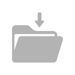 Obraz premium Folder, archive icon, on a white background, vector illustration