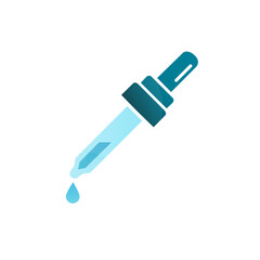 pipette icon on a white background, vector illustration