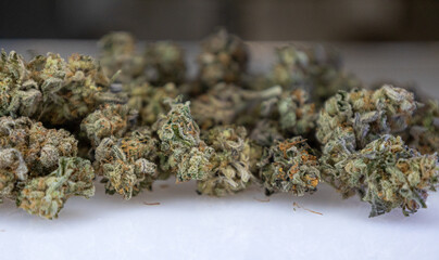 marijuana flower bud background, medical cannabis