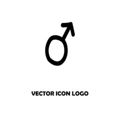 Gender symbol. Female and male icon. Man sign. Vector EPS 10. Isolated on white background
