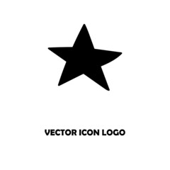 star icon vector on a white background
