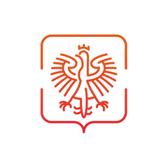 stylized emblem of the Polish eagle