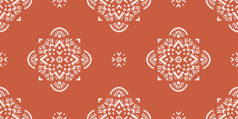 Abstract Oriental Pattern in Boho Style - endless Geometric Background.