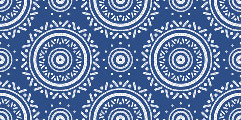 Abstract Oriental Pattern in Boho Style - endless Geometric Background.