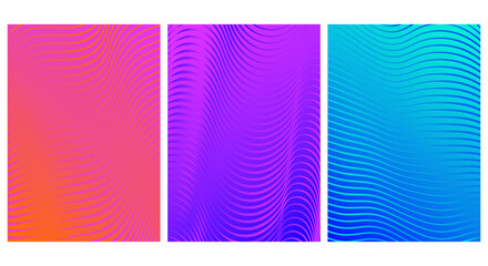 Minimal covers design. Colorful  gradient background modern template design for web. Cool gradients. Abstract geometric patterns. Vector, Eps 10.