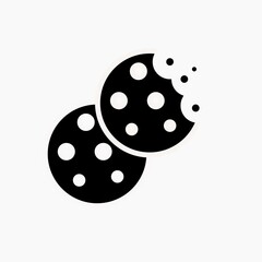 Cookies icon sign symbol. High quality black style vector icons