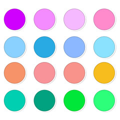 The paper circles inside are brightly colored