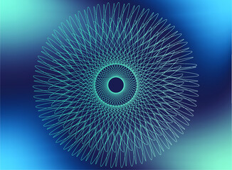 abstract blue spiral background illustration