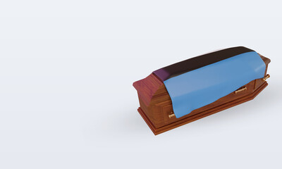 3d coffin Estonia flag rendering right view