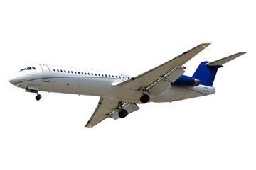 Privat jet plane isolated on a white background