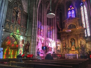 interior of the church in Vitoria Gasteiz, Spain