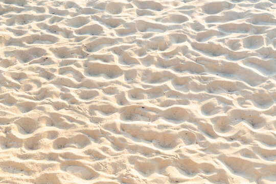 Fine beach sand in the summer sun